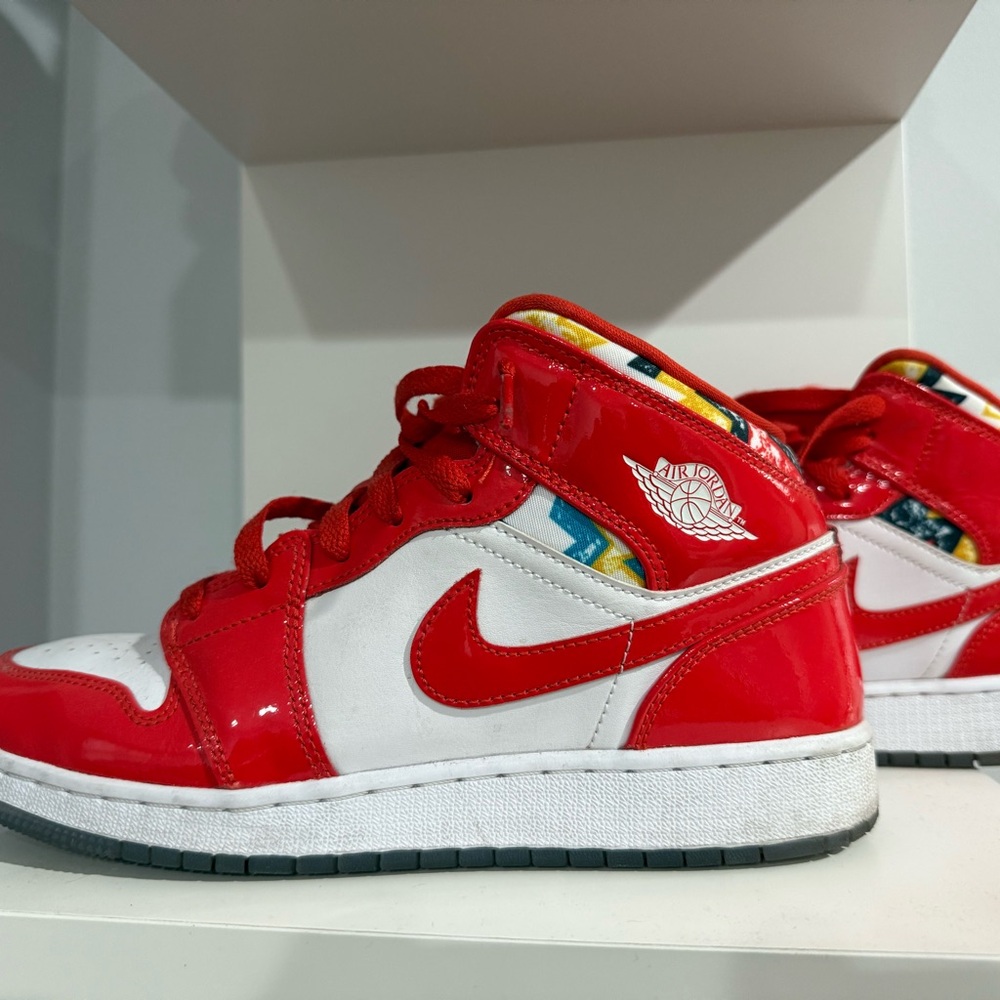Nike High-Top Red and White Athletic Shoes